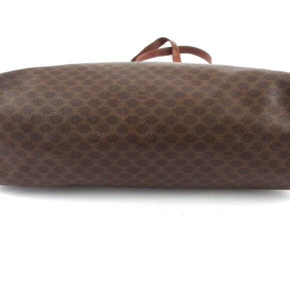 CELINE tote bag macadam beige PVC ?~ leather Authentic - Picture 5 of 9